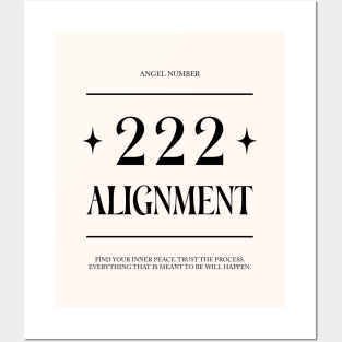 Angel numbers 222, Alignment, Inspiration Posters and Art